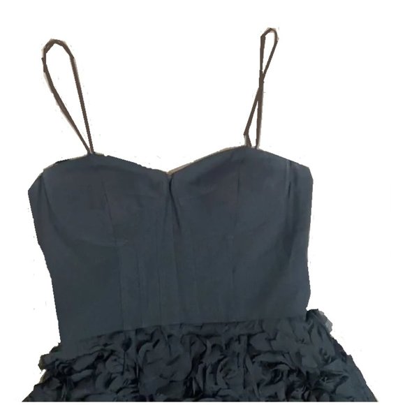 Aidan by Aidan Mattox Rosette Chiffon A-Line Evening Gown - Picture 3 of 9